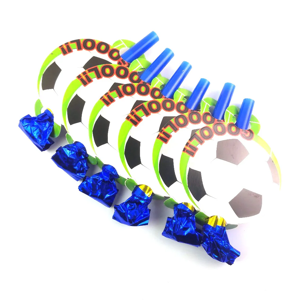 6Pcs/lot Football Theme Whistles Childrens Birthday Party Blowing Dragon Blowout Baby kids soccer game birthday party decoration
6Pcs/lot Football Theme Whistles Childrens Birthday Party Blowing Dragon Blowout Baby kids soccer game birthday party decoration