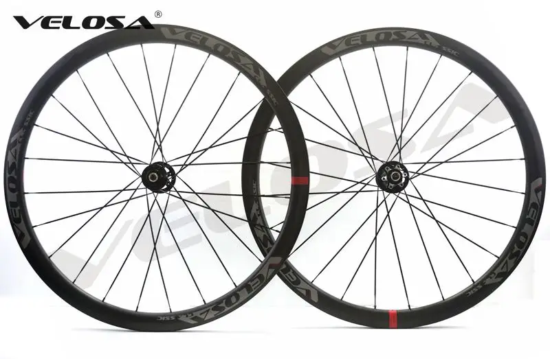 Velosa Disc 35 Road Disc Brake carbon wheelset, ,700C road bike wheel,cyclocross wheel,38mm clincher/tubular,novatec hubs
Velosa Disc 35 Road Disc Brake carbon wheelset, ,700C road bike wheel,cyclocross wheel,38mm clincher/tubular,novatec hubs