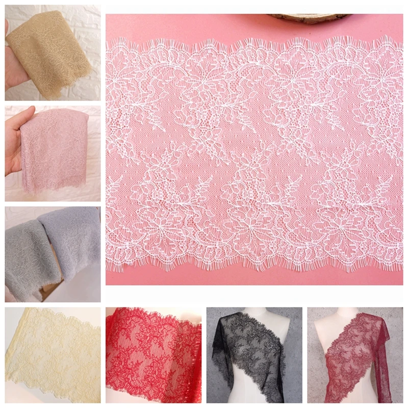 GLace 3M/lot 9colours eyelash lace fabric lace trim DIY underwear clothing decorative accessories TX206
GLace 3M/lot 9colours eyelash lace fabric lace trim DIY underwear clothing decorative accessories TX206