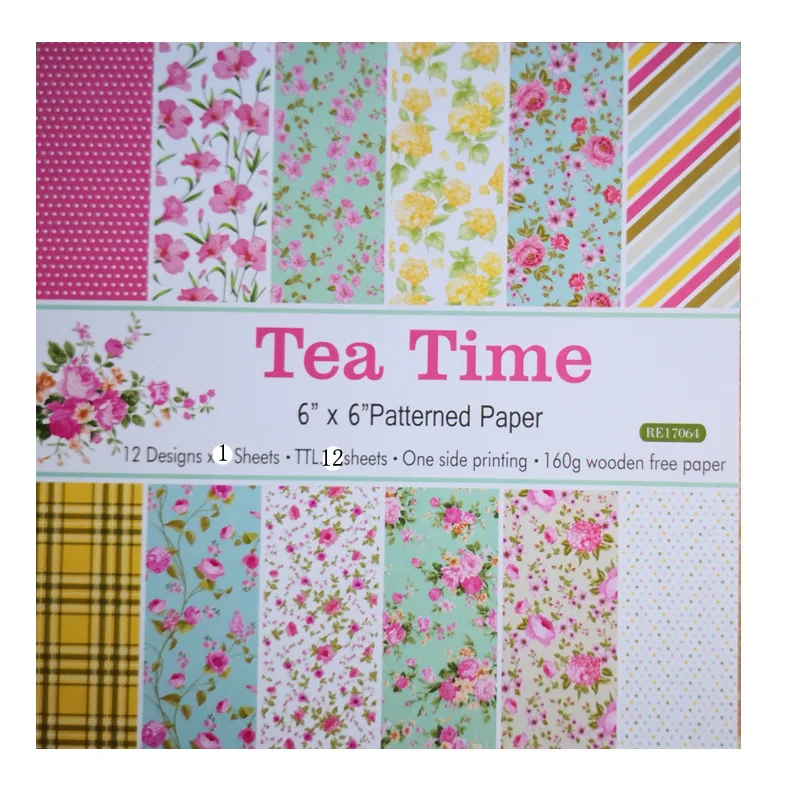 KLJUYP 12pcs Tea Time Scrapbooking Pads Paper Origami Art Background Paper Card Making DIY Scrapbook Paper Craft
KLJUYP 12pcs Tea Time Scrapbooking Pads Paper Origami Art Background Paper Card Making DIY Scrapbook Paper Craft