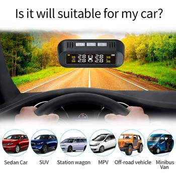 Solar Power Car TPMS Wireless Tire Pressure Monitor System LCD 4 Internal Sensor For Tire Repair Tools Auto Car Repair Tool
Solar Power Car TPMS Wireless Tire Pressure Monitor System LCD 4 Internal Sensor For Tire Repair Tools Auto Car Repair Tool
