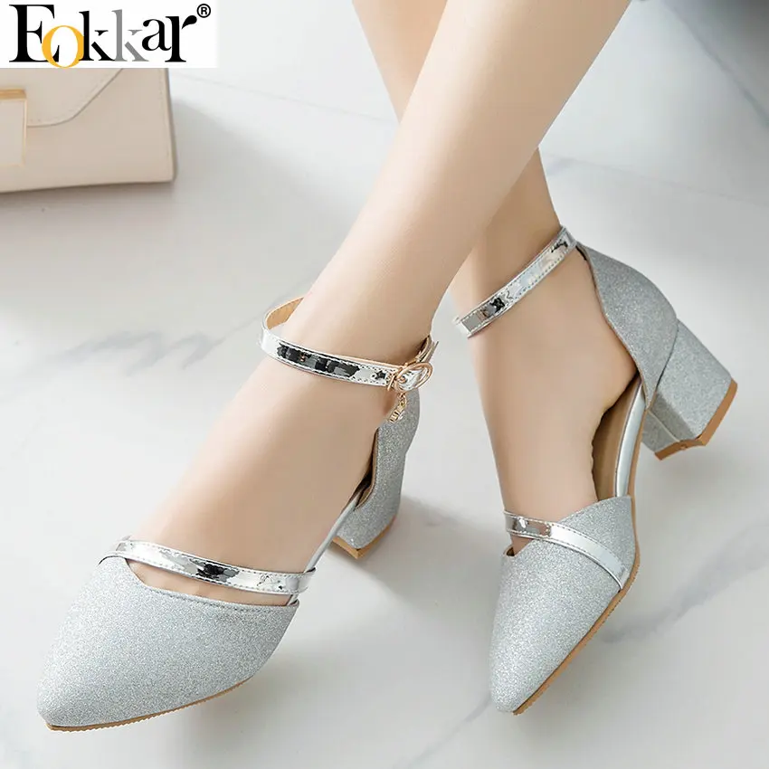Eokkar 2019 Women D Orsay Pumps Square Heel Ankle Strap Pointed Toe Women Pumps Shoes Glitter Elegant Ladies Pumps Size 34-45
Eokkar 2019 Women D Orsay Pumps Square Heel Ankle Strap Pointed Toe Women Pumps Shoes Glitter Elegant Ladies Pumps Size 34-45