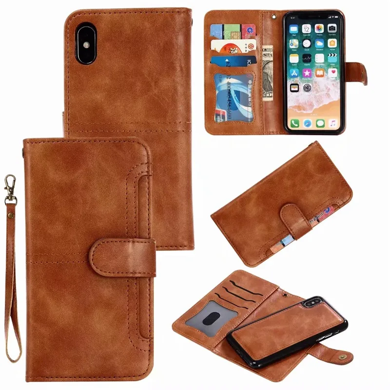 Original Luxury Business Leather Flip Wallet Magnet Case For iphone X XS Max XR 6 6S 7 8 Plus 2 In 1 360 Full Protective Cover
Original Luxury Business Leather Flip Wallet Magnet Case For iphone X XS Max XR 6 6S 7 8 Plus 2 In 1 360 Full Protective Cover