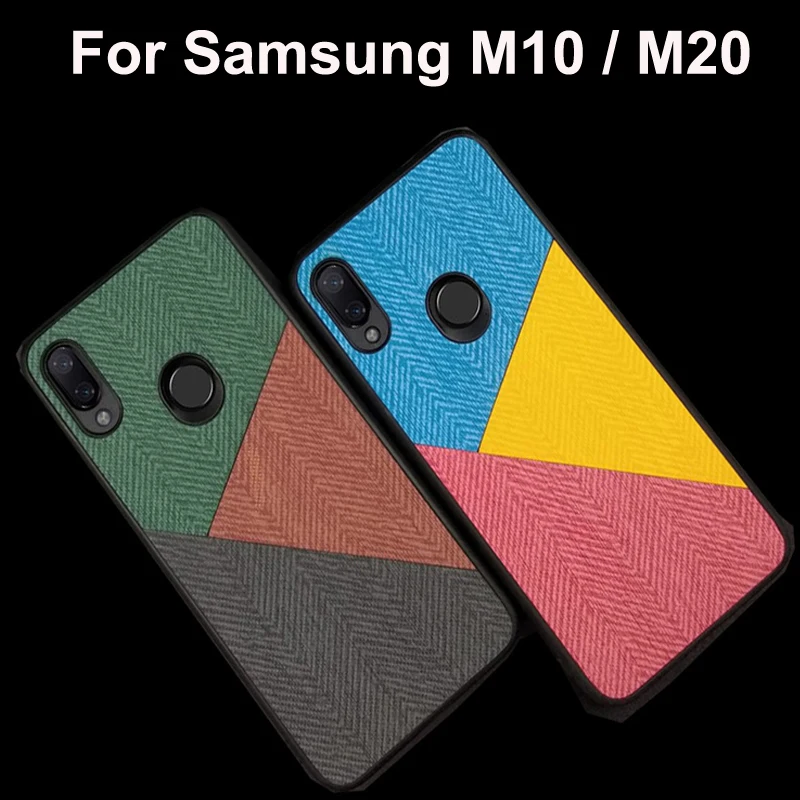 Fundas For Samsung galaxy M20 M10 Case M205F Cloth stitching style Case For Samsung M10 SM-M105F Protection Cover Fabric coque
Fundas For Samsung galaxy M20 M10 Case M205F Cloth stitching style Case For Samsung M10 SM-M105F Protection Cover Fabric coque