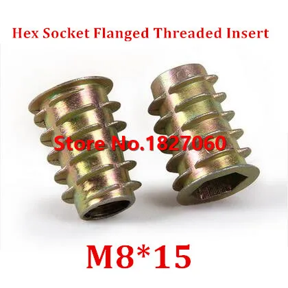 50pcs M8*15 Zinc Alloy Furniture Hex socket Drive Head Nut Threaded for Wood Insert Nuts
50pcs M8*15 Zinc Alloy Furniture Hex socket Drive Head Nut Threaded for Wood Insert Nuts