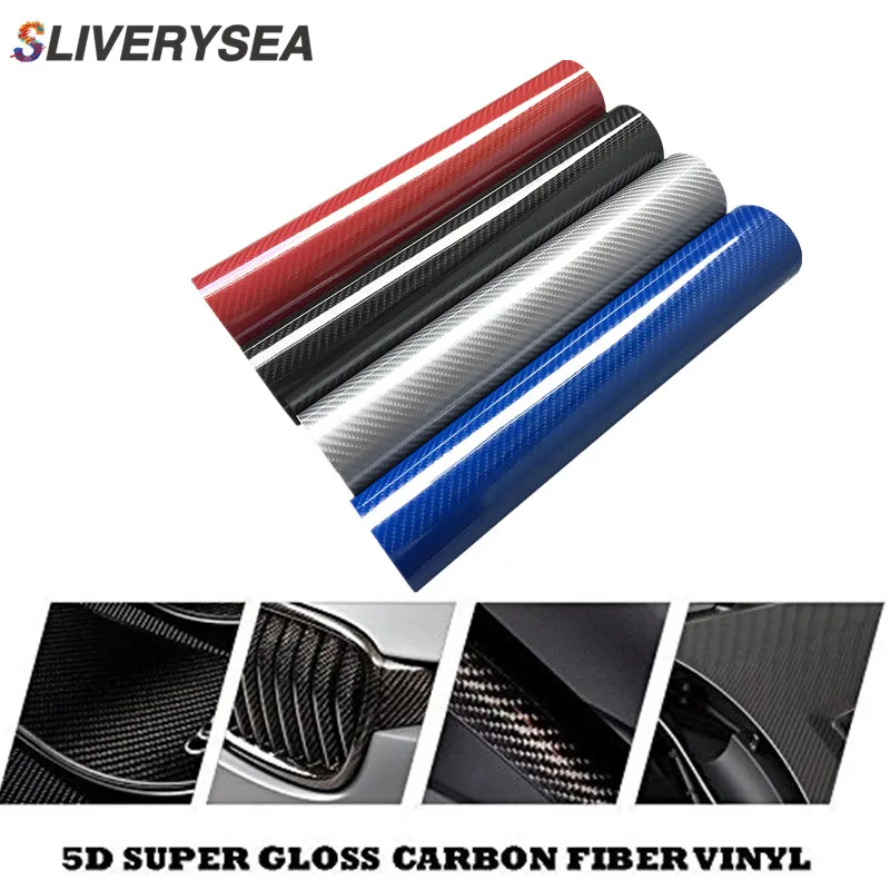 5D Car Sticker 20*152cm Glossy Carbon Fiber Vinyl Film Wrap Foil Waterproof DIY Car Decorative Sticker Black Car Styling Decal
5D Car Sticker 20*152cm Glossy Carbon Fiber Vinyl Film Wrap Foil Waterproof DIY Car Decorative Sticker Black Car Styling Decal