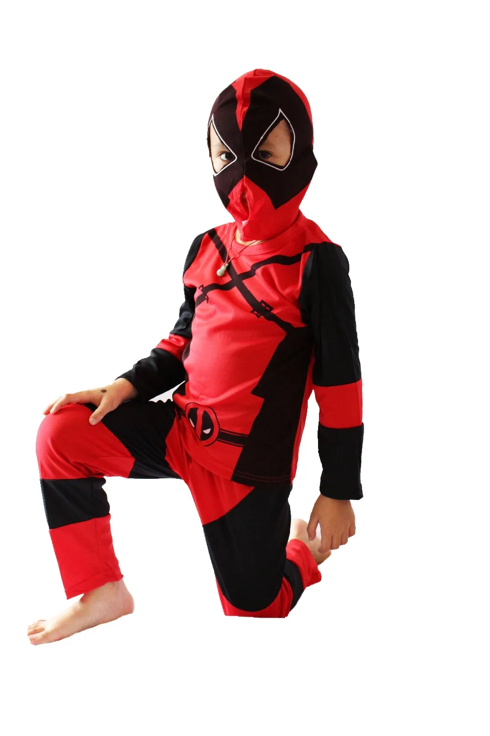 Red 3 -7 Years Boy Deadpool model Role-playing cosplay,Halloween costumes kid Deadpool model clothing ZG:S-XXL
Red 3 -7 Years Boy Deadpool model Role-playing cosplay,Halloween costumes kid Deadpool model clothing ZG:S-XXL