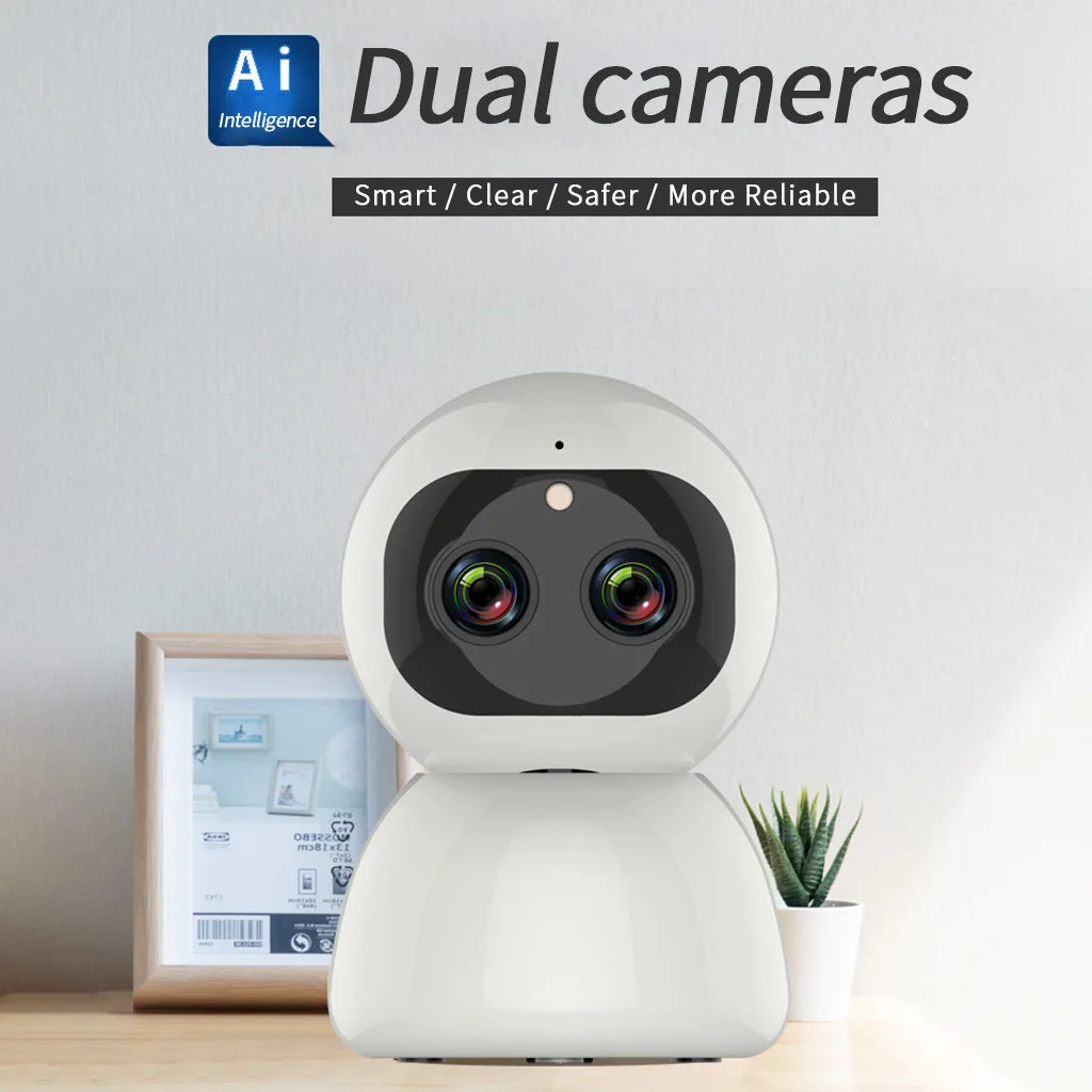 Wireless 1080P 8MP WiFi IP Dual Lens Zoom Camera CCTV Security PTZ Camcorder Cloud Intelligent Auto Tracking Van Menselijk Home
Wireless 1080P 8MP WiFi IP Dual Lens Zoom Camera CCTV Security PTZ Camcorder Cloud Intelligent Auto Tracking Van Menselijk Home