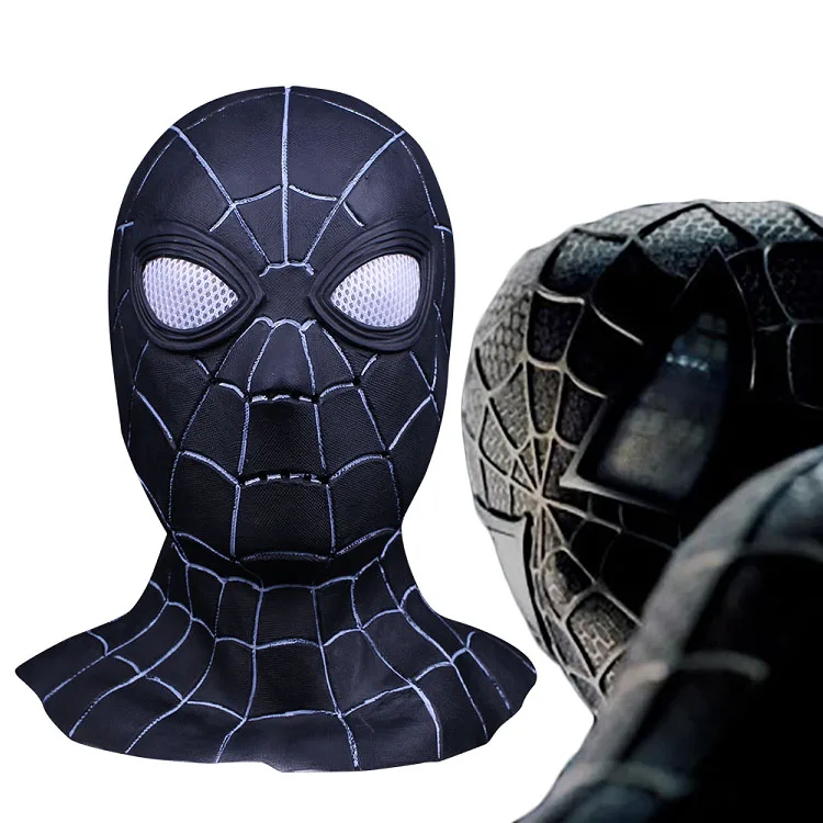Movie Spider Man 3 Black SpiderMan Cosplay Face Masks Spider-Man Full Head Latex Helmet Adult Props Party Halloween Fancy Dress
Movie Spider Man 3 Black SpiderMan Cosplay Face Masks Spider-Man Full Head Latex Helmet Adult Props Party Halloween Fancy Dress