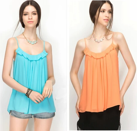 2019 Summer Casual Shirts,Sleeveless Spaghetti Strap Vest,Chiffon shirts Women Blouses Vest Tops,Plus Size S-5XL6XL vestidos
2019 Summer Casual Shirts,Sleeveless Spaghetti Strap Vest,Chiffon shirts Women Blouses Vest Tops,Plus Size S-5XL6XL vestidos