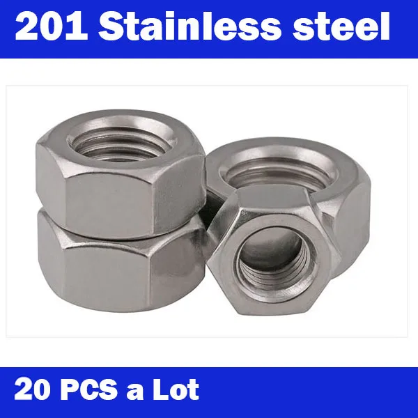 Free Shipping 201 Stainless Steel M3/M4/M5/M6/M8 Hex Nut Outer Hexagon Nuts DIN934 Metric thread 201 Stainless Steel
Free Shipping 201 Stainless Steel M3/M4/M5/M6/M8 Hex Nut Outer Hexagon Nuts DIN934 Metric thread 201 Stainless Steel