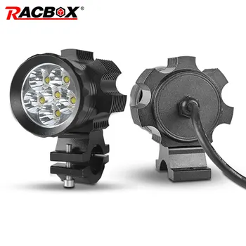 RACBOX 12V 24V 60W Super Bright Motorcycle Spotlight Headlight with 6 Led Chips Moto Fog lights ATV Snowmobile Retrofit Styling
RACBOX 12V 24V 60W Super Bright Motorcycle Spotlight Headlight with 6 Led Chips Moto Fog lights ATV Snowmobile Retrofit Styling