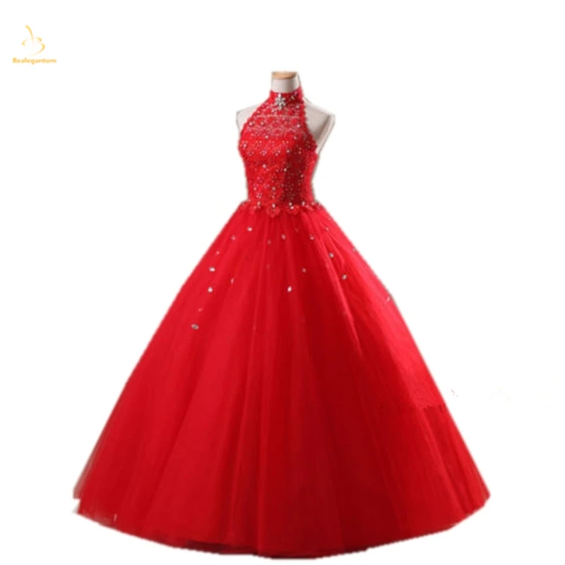 Bealegantom New Crystals Ball Gown Lace Halter Quinceanera Dresses 2019 Beaded Lace Up For 15 Years Vestidos De 15 Anos QA1433
Bealegantom New Crystals Ball Gown Lace Halter Quinceanera Dresses 2019 Beaded Lace Up For 15 Years Vestidos De 15 Anos QA1433
