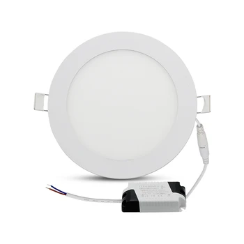 

Ultra Thin LED Panel Downlight Real 3W 6W 9W 12W 15W 18W AC 85-265V Dimmable Ceiling Lamp Recessed Panel Bulb Lighting