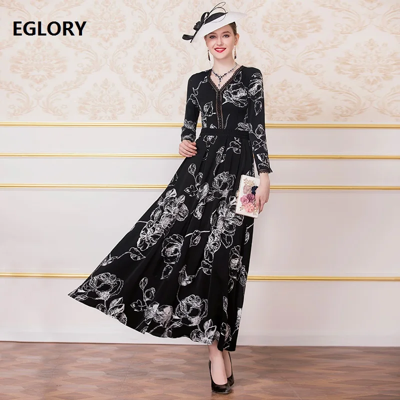 Plus Size Clothing 2019 Autumn Fashion Long Dress Women V-Neck Exquisite Print Button Long Sleeve Maxi Dress Vintage Party Wear
Plus Size Clothing 2019 Autumn Fashion Long Dress Women V-Neck Exquisite Print Button Long Sleeve Maxi Dress Vintage Party Wear