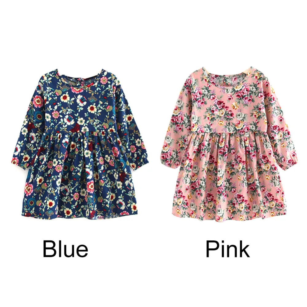 Baby Girl Clothes Pretty Girls Dress Lovely Floral Print Long Sleeve Flower Kids Dress Princess Dresses Spring Autumn 2 Colors
Baby Girl Clothes Pretty Girls Dress Lovely Floral Print Long Sleeve Flower Kids Dress Princess Dresses Spring Autumn 2 Colors
