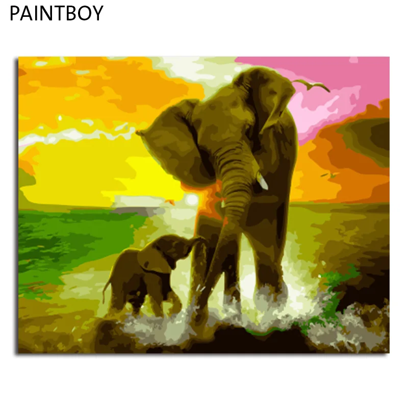 PAINTBOY Elephant Framed Painting By Numbers Of Animal DIY Oil Painting On Canvas Home Decor For Living Room g 40*50m Wall Art
PAINTBOY Elephant Framed Painting By Numbers Of Animal DIY Oil Painting On Canvas Home Decor For Living Room g 40*50m Wall Art