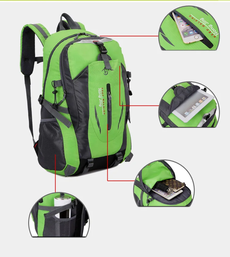 2018 Fashion school bag Waterproof Nylon men Backpack Bag women mochila Escolar Travel Bag Rucksack trekking bag Large Capacity 28