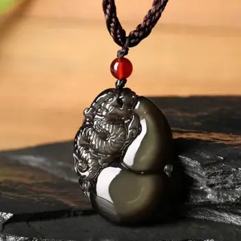 Koraba Fine Jewelry Chinese natural color obsidian hand carved dragon lucky pendant+Free Necklace Free Shipping
Koraba Fine Jewelry Chinese natural color obsidian hand carved dragon lucky pendant+Free Necklace Free Shipping