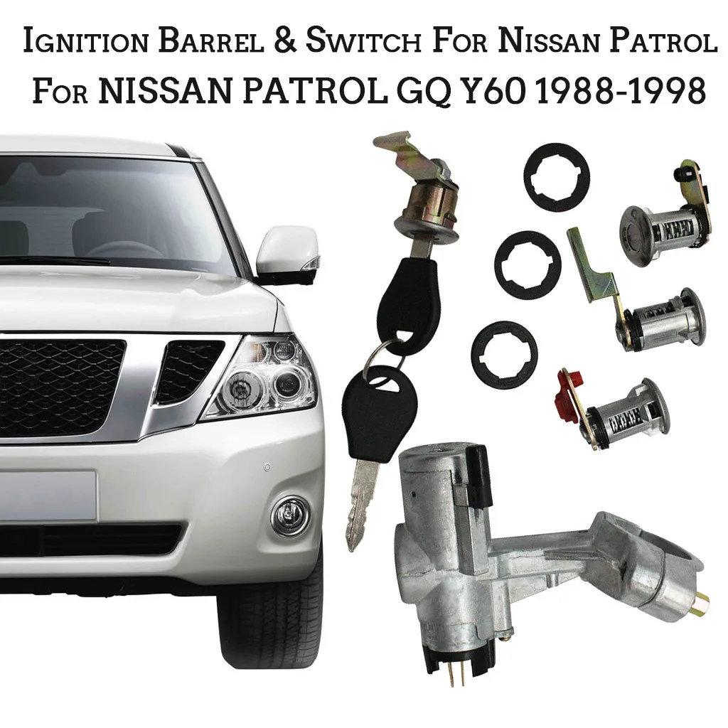 Ignition Switch 5.51x5.51x2.75 in Silver Barrel For Nissan Patrol GQ Y60 2 X Door Barn 88-98 4 Lock Set Dropship 19Y19
Ignition Switch 5.51x5.51x2.75 in Silver Barrel For Nissan Patrol GQ Y60 2 X Door Barn 88-98 4 Lock Set Dropship 19Y19