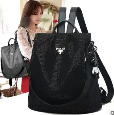 Anti-theft shoulder bag woman new Korean version of large capacity college schoolbag sequined Oxford cloth leisure travel
Anti-theft shoulder bag woman new Korean version of large capacity college schoolbag sequined Oxford cloth leisure travel