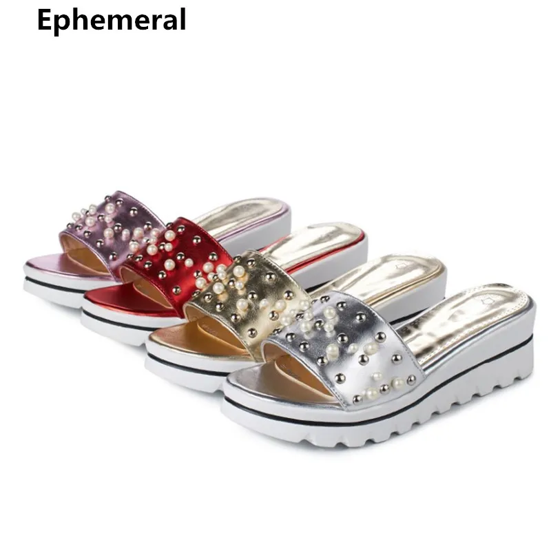 Ladies Crystal Shoes with Platform Thick Bottom Open Toe Slides High Heels Slippers Summer Outdoor Plus Size 34-42 Gold Silver
Ladies Crystal Shoes with Platform Thick Bottom Open Toe Slides High Heels Slippers Summer Outdoor Plus Size 34-42 Gold Silver