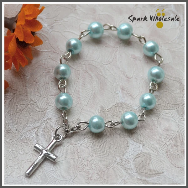 25pcs/lot Religious Blue Glass Faux Pearl Finger Rosary Ring Catholic Mini Rosary Ring Boy's Baptism Favors Cross Finger Rings
25pcs/lot Religious Blue Glass Faux Pearl Finger Rosary Ring Catholic Mini Rosary Ring Boy's Baptism Favors Cross Finger Rings