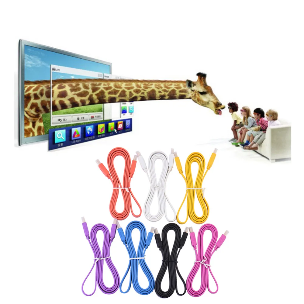HDMI Cable 1.4A 1.5m 3m 5m PREMIUM HD High Speed Gold Cable 1080p 3D DVD 7 Colors hdmi cable 4k
HDMI Cable 1.4A 1.5m 3m 5m PREMIUM HD High Speed Gold Cable 1080p 3D DVD 7 Colors hdmi cable 4k