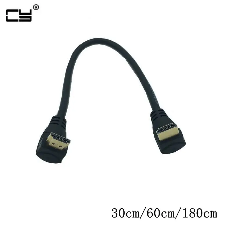 HDMI 2.0 4K 3D Dual 90 Degree Up Angled HDMI Male to Down Angled HDMI Male HDTV Cable 30cm/60cm/180cm for DVD PS3 PC
HDMI 2.0 4K 3D Dual 90 Degree Up Angled HDMI Male to Down Angled HDMI Male HDTV Cable 30cm/60cm/180cm for DVD PS3 PC