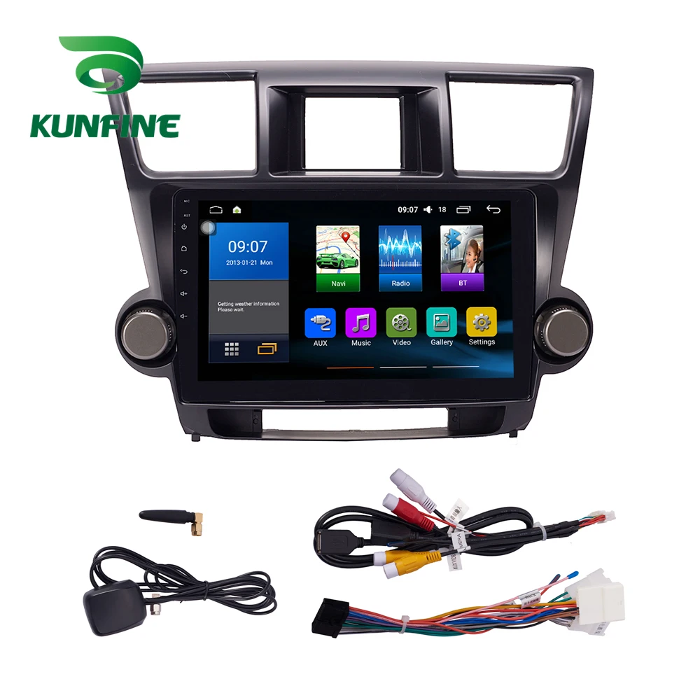 Android Car DVD GPS Navigation Multimedia Player Car Stereo For Toyota Highlander 2009-2013 Radio Head unit (4)