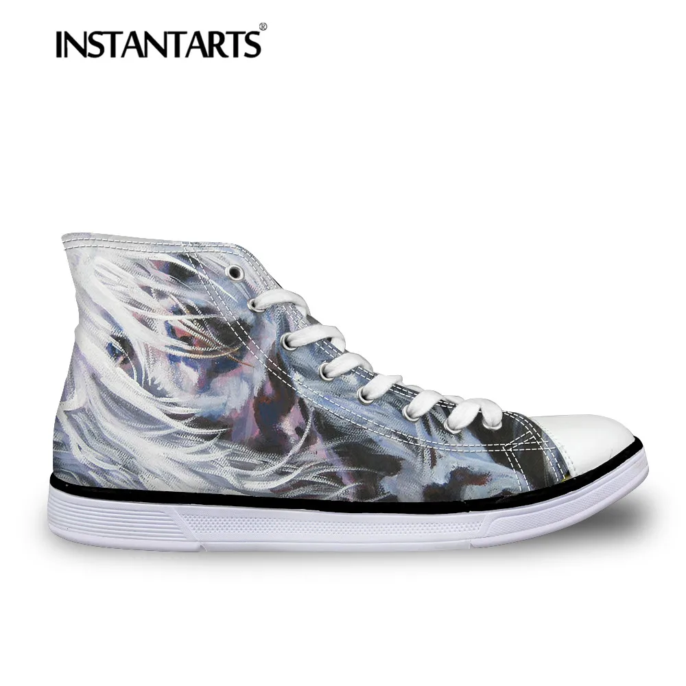 INSTANTARTS Chinese Crested Dog Flat Shoes Women's Vulcanize High-top Canvas Shoes Art Paint Print Breathable Lacing Casual Shoe
INSTANTARTS Chinese Crested Dog Flat Shoes Women's Vulcanize High-top Canvas Shoes Art Paint Print Breathable Lacing Casual Shoe