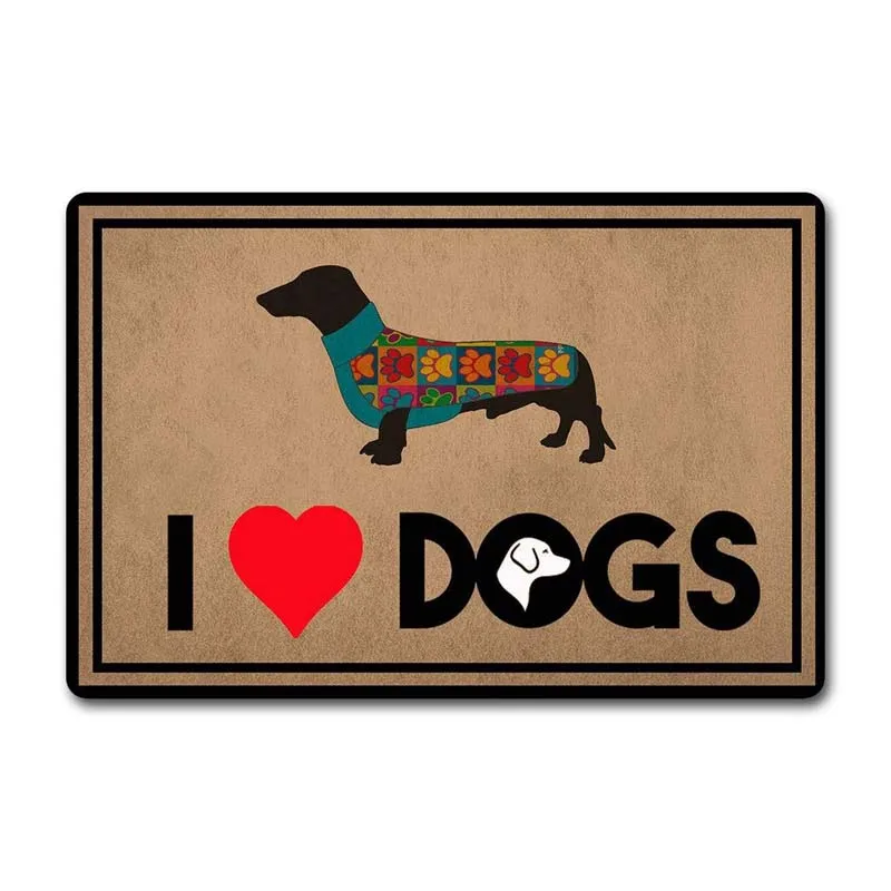 Indoor Door Mats I Love Dogs Dachshund Cute Indoor Inside Doormat Funny Rug (23.6 X 15.7 in) Non-Woven Fabric Top with a Anti-
Indoor Door Mats I Love Dogs Dachshund Cute Indoor Inside Doormat Funny Rug (23.6 X 15.7 in) Non-Woven Fabric Top with a Anti-