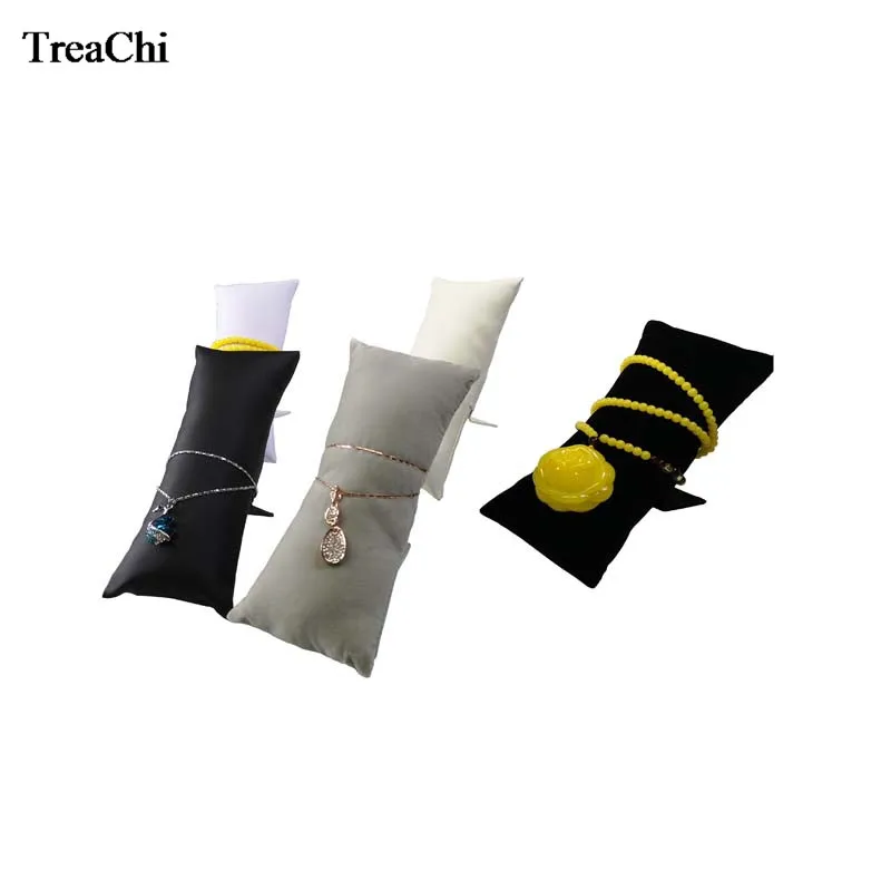 Large Size Jewelry Pillow Cushion Creative Velvet PU Bracelet Bangle Holder Pillow With Rack Watch Display Organizer Stand Box
Large Size Jewelry Pillow Cushion Creative Velvet PU Bracelet Bangle Holder Pillow With Rack Watch Display Organizer Stand Box