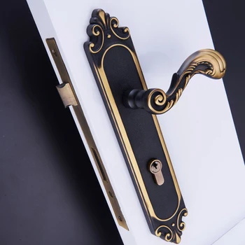HOT 1Set European Solid Brass Door Lock set Interior Security Silent Door Lever Lock Unequal Double Door Lock Lockset Hardware
HOT 1Set European Solid Brass Door Lock set Interior Security Silent Door Lever Lock Unequal Double Door Lock Lockset Hardware