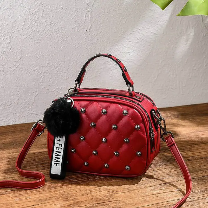 Female Crossbody Messenger bags small flap Rivets Girls Vintage Women Handbag Leather Small Doctor Bag Women Shoulder Bag BGB-21
Female Crossbody Messenger bags small flap Rivets Girls Vintage Women Handbag Leather Small Doctor Bag Women Shoulder Bag BGB-21