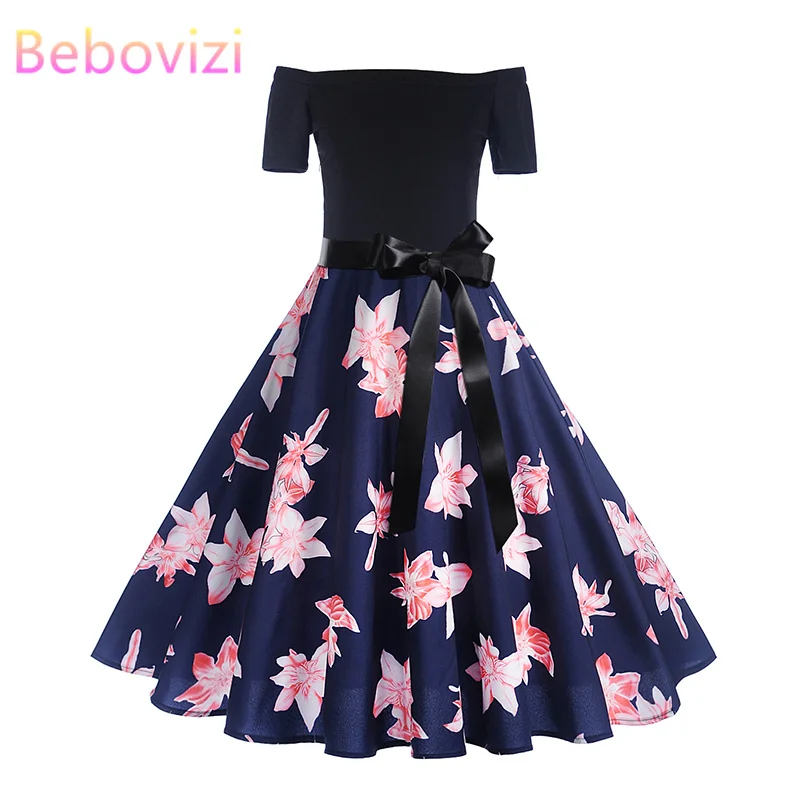 Bebovizi Black Patchwork Retro Print Bandage Summer Short A-Line Women 2019 Vestidos Dress Elegant Sexy Party Plus Size Dresses
Bebovizi Black Patchwork Retro Print Bandage Summer Short A-Line Women 2019 Vestidos Dress Elegant Sexy Party Plus Size Dresses