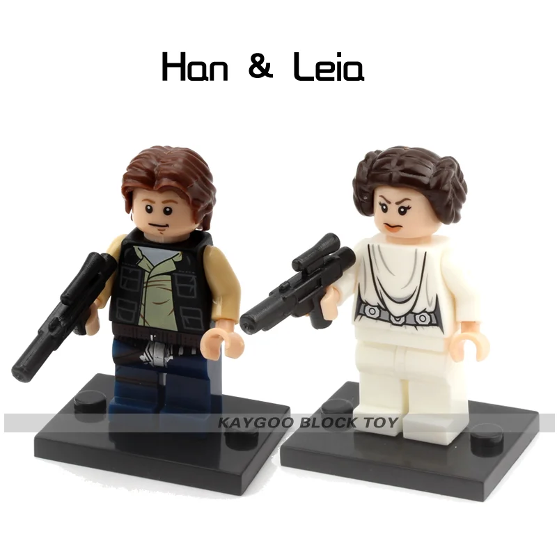 2pcs/lot Han Solo Star Space Wars Princess Leia Darth Vade Luke Skywalker Building Block Queen Amidala Anakin C-3PO R2 Kids Gift
2pcs/lot Han Solo Star Space Wars Princess Leia Darth Vade Luke Skywalker Building Block Queen Amidala Anakin C-3PO R2 Kids Gift