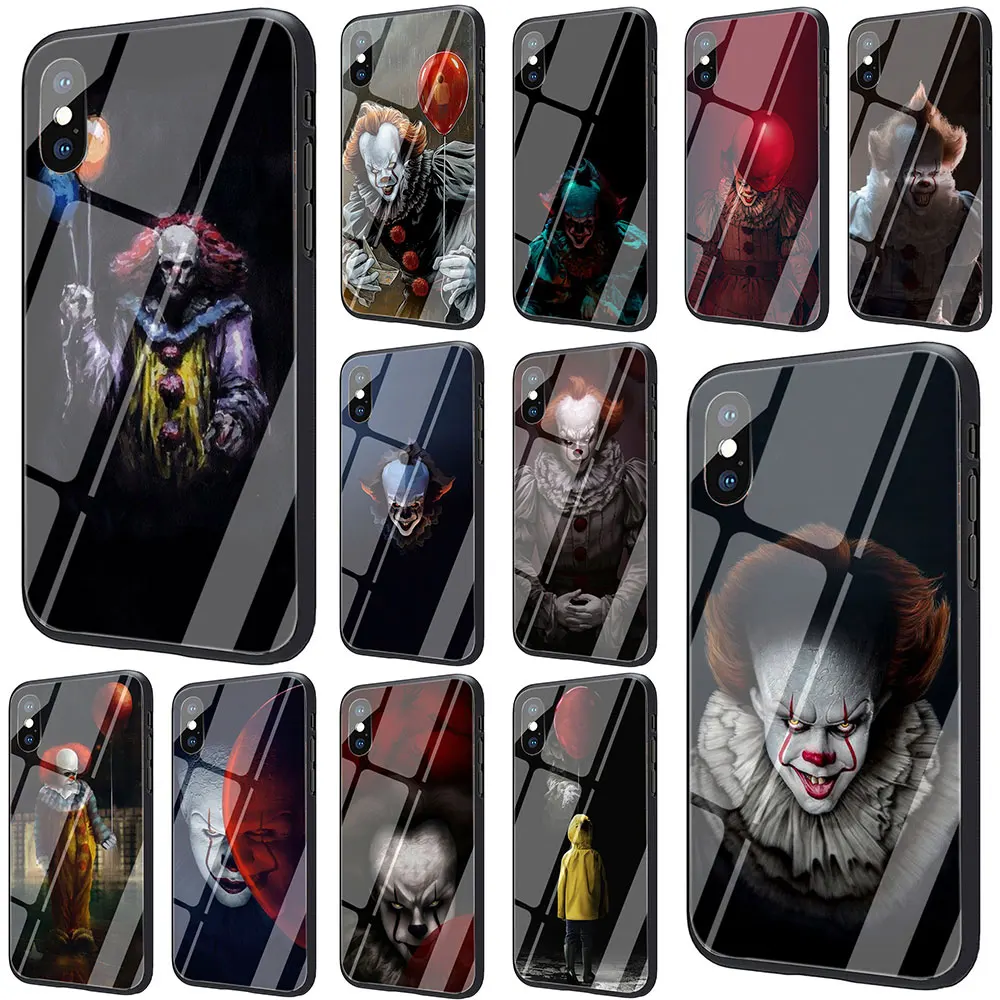 Clown Float It Tempered Glass TPU Black Case for iPhone 11 Pro X or 10 8 7 6 6S Plus Xr Xs Max
Clown Float It Tempered Glass TPU Black Case for iPhone 11 Pro X or 10 8 7 6 6S Plus Xr Xs Max