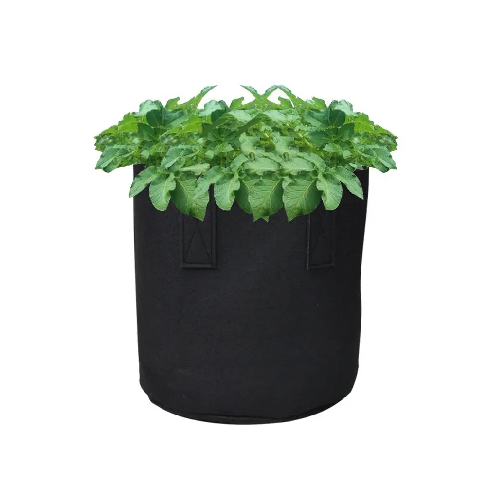 

5/10/15 Gallon Fabric Grow Bags Breathable Pots Planter Root Pouch Container Plant Smart Pots With Handles Garden Supplies Tools