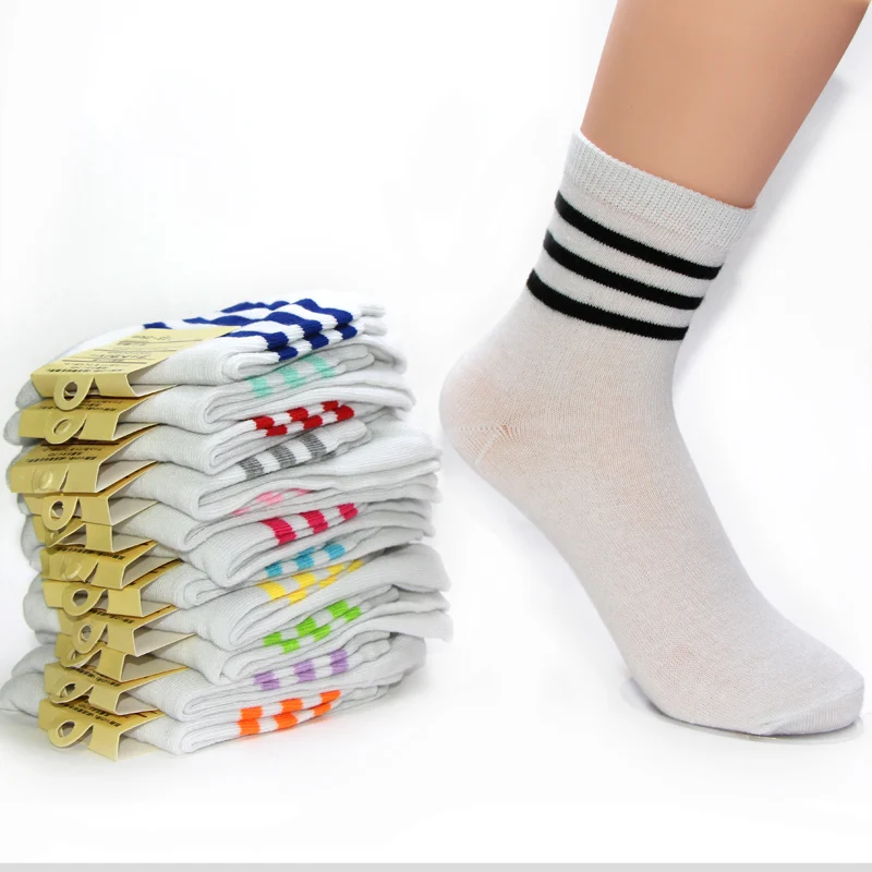 Quality Fashion Sweet Spring Autumn Winter Stripe White Solid Color Middle Long Sock Fit For 34-42 Yard Cute Happy Socks Women
Quality Fashion Sweet Spring Autumn Winter Stripe White Solid Color Middle Long Sock Fit For 34-42 Yard Cute Happy Socks Women