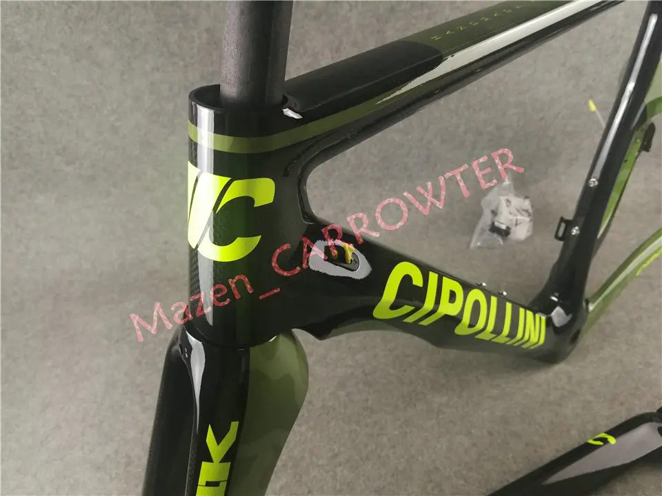 Cheap Good quality With 3K Green Camouflage NK1K carbon road bike frame XXS-XS-S-M-L-XL 6 sizes for your selection 10 Cheap Good quality With 3K Green Camouflage NK1K carbon road bike frame XXS-XS-S-M-L-XL 6 sizes for your selection 10
