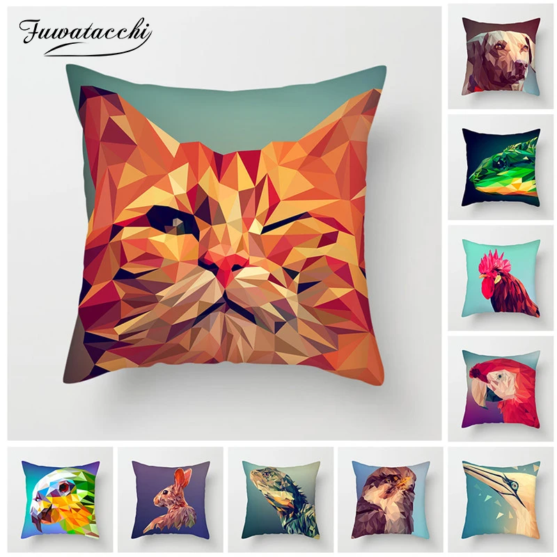 Fuwatacchi 3D Animal Cushion Covers Geometric Dog Cat Tiger Pillow Cover Decorative Home Sofa Chair Gradient Bird Pillowcases
Fuwatacchi 3D Animal Cushion Covers Geometric Dog Cat Tiger Pillow Cover Decorative Home Sofa Chair Gradient Bird Pillowcases