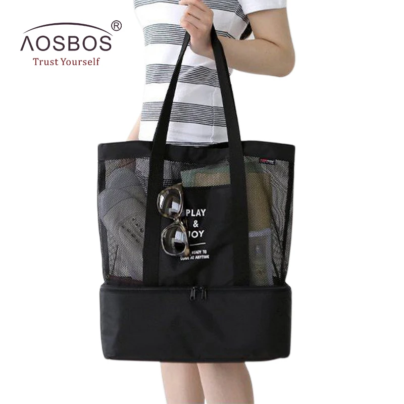Aosbos нейлоновая дорожная портативная Тепловая сумка для пикника кулер