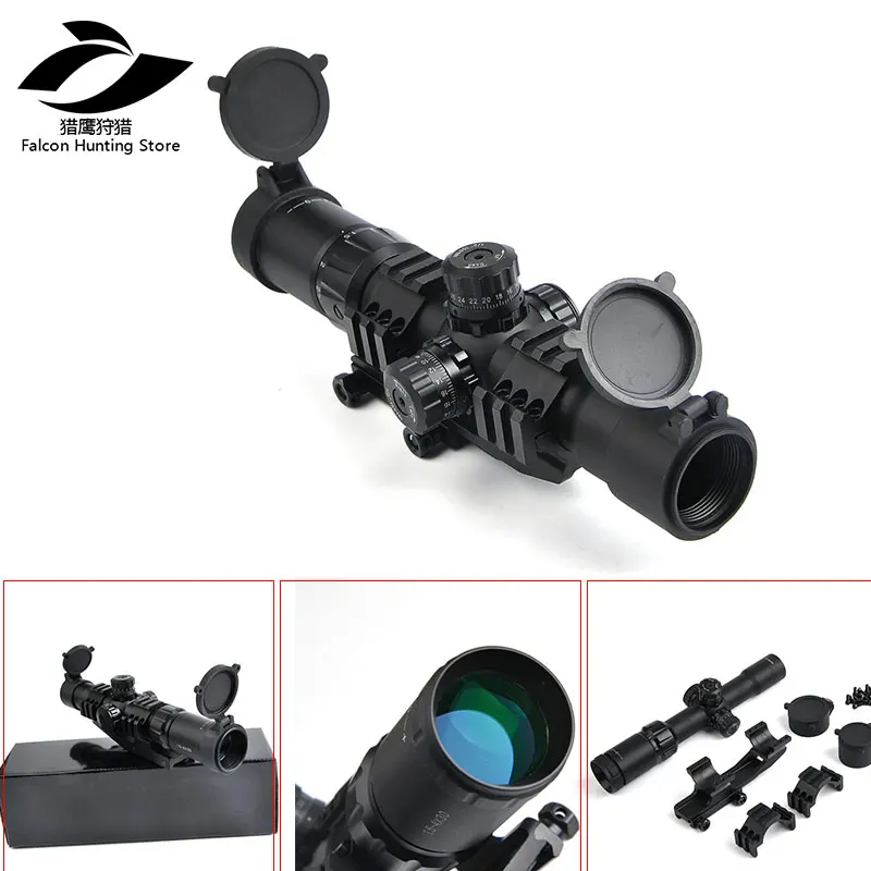Sniper Hunting 1.5-4x30 RGB Tri-Illuminated Mil-Dot Reticle Riflescope Tactical Optics Scope With 11/20mm Mount
Sniper Hunting 1.5-4x30 RGB Tri-Illuminated Mil-Dot Reticle Riflescope Tactical Optics Scope With 11/20mm Mount