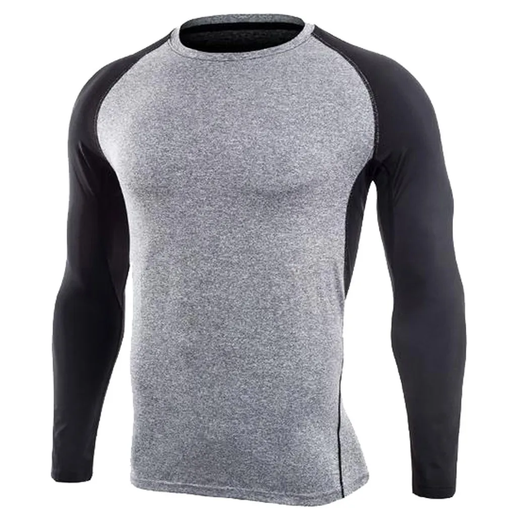 JAYCOSIN 2019 senior sleeve T-shirt skin tight compression shirt men's shaping stitching quick-drying round neck fitness clothes 
JAYCOSIN 2019 senior sleeve T-shirt skin tight compression shirt men's shaping stitching quick-drying round neck fitness clothes