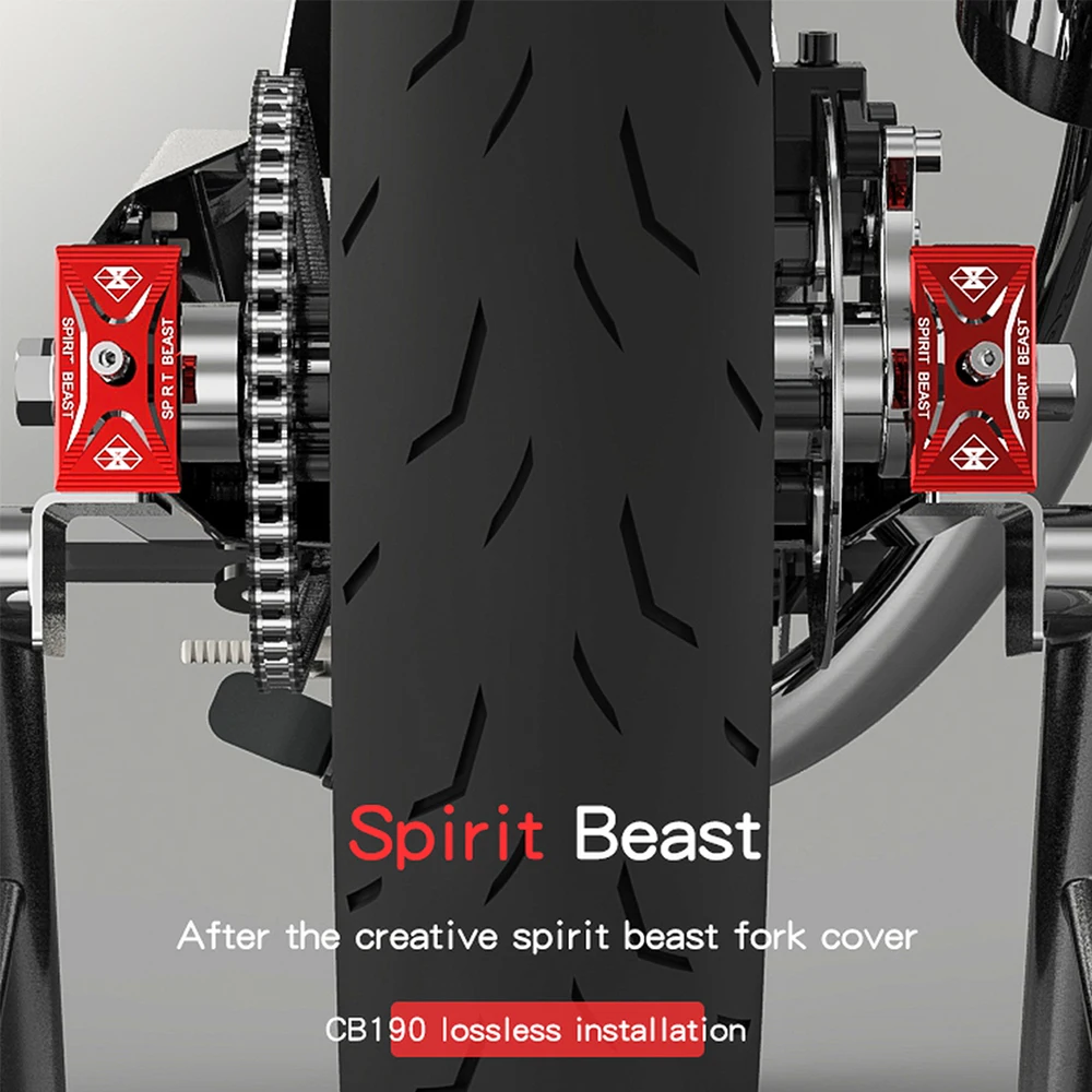 SPIRIT BEAST Motorcycle Rear Fork Cover Kit Accessories Sliders Crash Protector for honda CB190 CBF190R Yamaha R3 Suzuki GW250 
SPIRIT BEAST Motorcycle Rear Fork Cover Kit Accessories Sliders Crash Protector for honda CB190 CBF190R Yamaha R3 Suzuki GW250