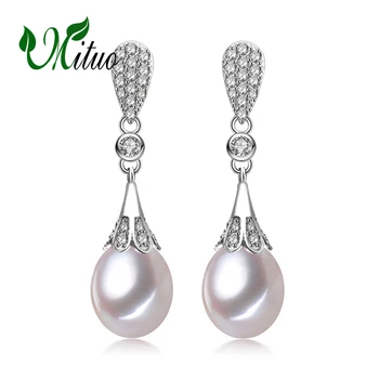 MITUO Bohemian Natural Freshwater Pearl Earrings For Women 925 Sterling Silver Long Earrings Luxury Wedding Engagement Jewelry
MITUO Bohemian Natural Freshwater Pearl Earrings For Women 925 Sterling Silver Long Earrings Luxury Wedding Engagement Jewelry