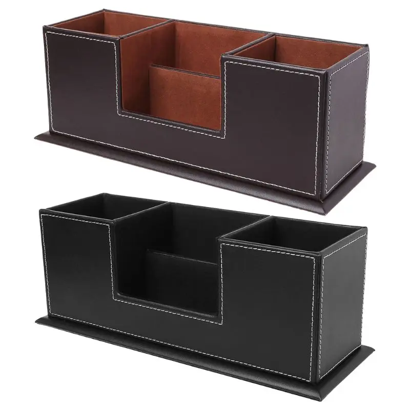 Multifunctional Office Desktop Decor Storage Box Leather Stationery Organizer Pen Pencils Remote Control Mobile Phone Holder
Multifunctional Office Desktop Decor Storage Box Leather Stationery Organizer Pen Pencils Remote Control Mobile Phone Holder