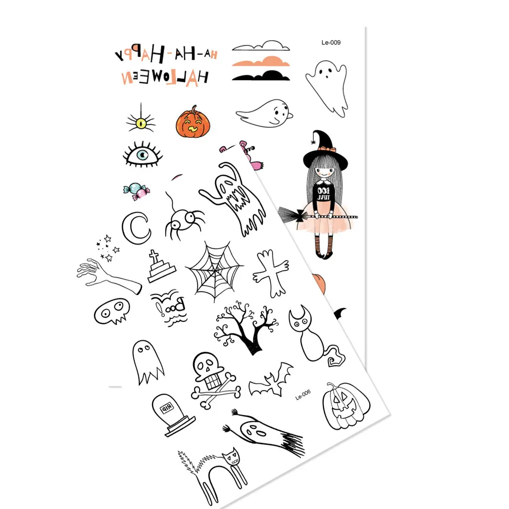 5PCS Halloween Luminous Tattoo Ghost Taty Kids Fake Tattoo Witch Glowing in Dark Waterproof Temporary Tattoo Stickers
5PCS Halloween Luminous Tattoo Ghost Taty Kids Fake Tattoo Witch Glowing in Dark Waterproof Temporary Tattoo Stickers