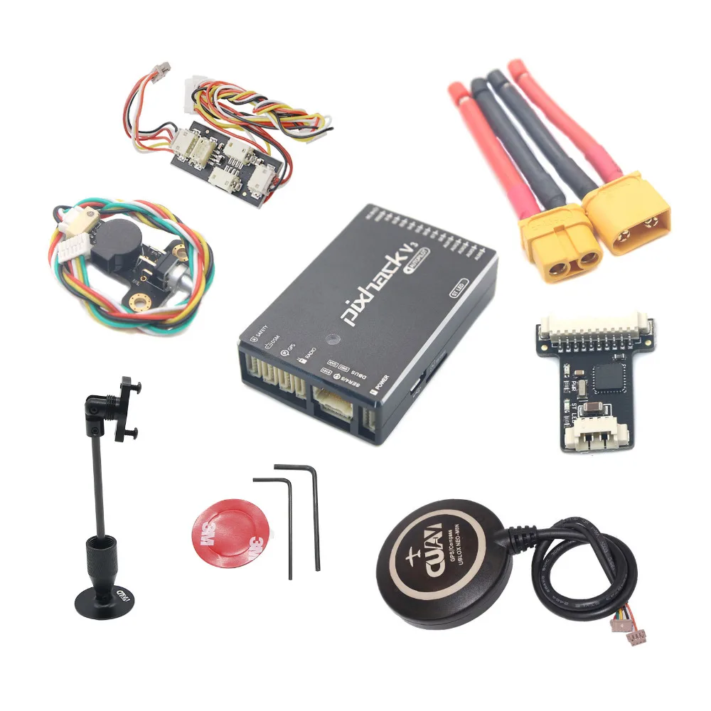 CUAV Pixhack V3C Flight Controller with M8N GPS + LED Board + PPM Encoder + TF Card for Drone
CUAV Pixhack V3C Flight Controller with M8N GPS + LED Board + PPM Encoder + TF Card for Drone
